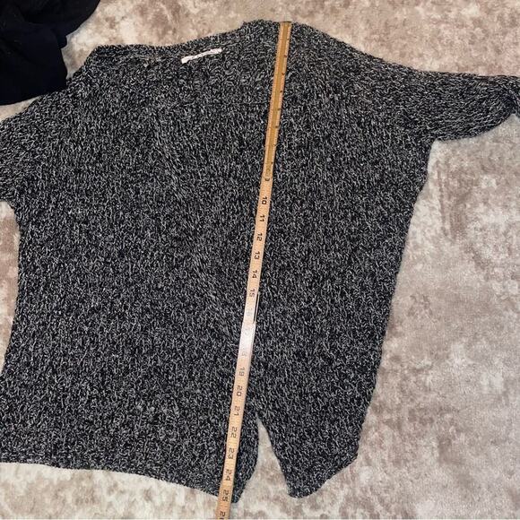 Velvet by Graham & Spencer cardigan sweater black silver cardigan loose SZ MD - Picture 15 of 16